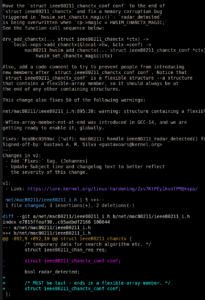 Memory corruption bug in the Wireless subsystem – Gustavo A. R. Silva